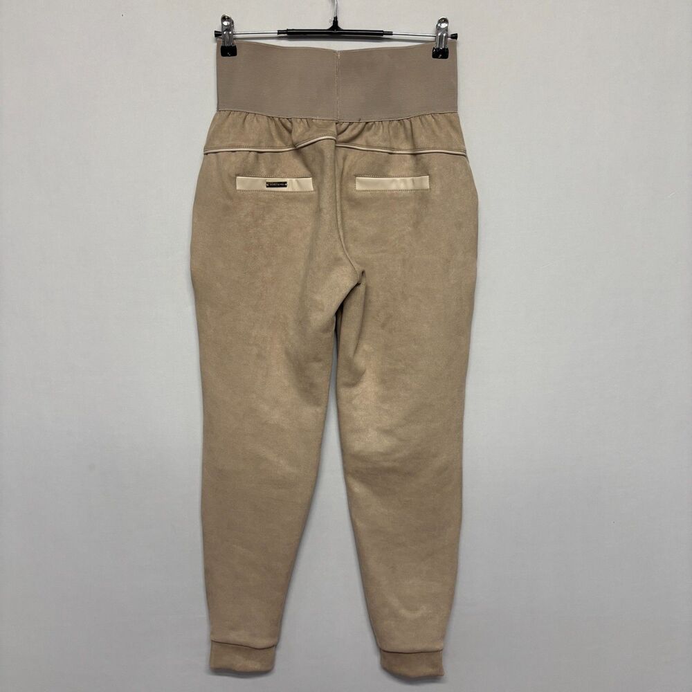 NWT Maniere De Voir Size 12 Faux Suede Contrast Piping Joggers Pants D132 -13 - Picture 15 of 16